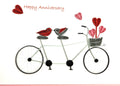#609 HA - Tandem Bicycle Happy Anniversary