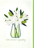 #707 - Sympathy Flowers Vase