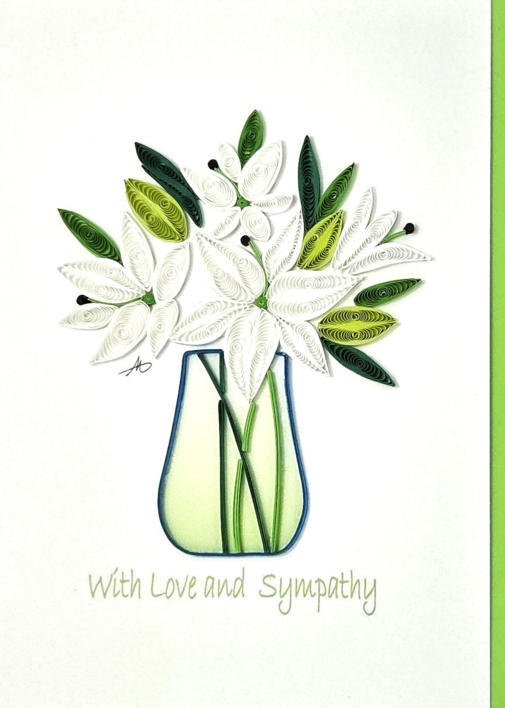 #707 - Sympathy Flowers Vase